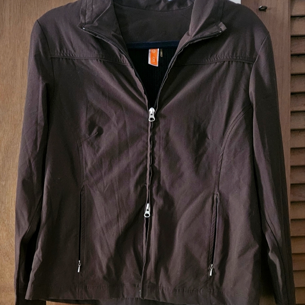 Lucy Large brown track athletic jacket